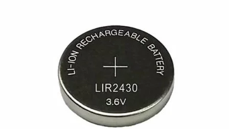 제조업체 가격 배송 Lir2032 Cr2032 리튬 이온 배터리 리튬 이온 배터리 GPS 장치와 함께 사용하기 위한 3.6V 25mAh 버튼 셀